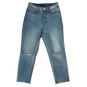 Wild Fable Super High Rise Straight Womens Jeans Size 4 Distressed denim